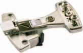 Selekta Pro 2035 Single pivot hinge with snap-on assembly, not visible from front, for single cabinet construction, with 19 mm sides/doors, opening angle 115 115 For hole diameter 25 and 32 mm,