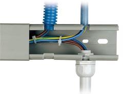 clamps) or directly with cables. They are ideal for lift applications and all those cases in which you need to have clean cabling without using boxes (e.g.: machine lead-ins).