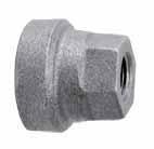 CST IRON Cast Iron Threaded Fittings Class 25 (Standard) FIGURE 67 Concentric Reducer Cast Iron * lack NPS DN NPS DN in mm in mm lbs kg /4 20 /2 5 5 /8 6 9 /6 40 0.