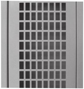 This type of perforation is available on all Vanguard and standard Guardian lockers. Pattern and number of perforations vary by door size and handle type.