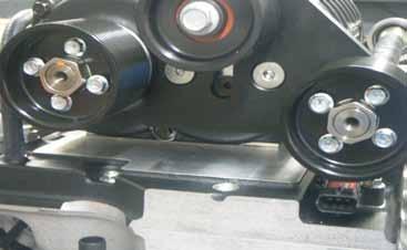 29. It there is sufficient clearence under the rear jackshaft pulley, re-install the stock fuel line onto the fuel