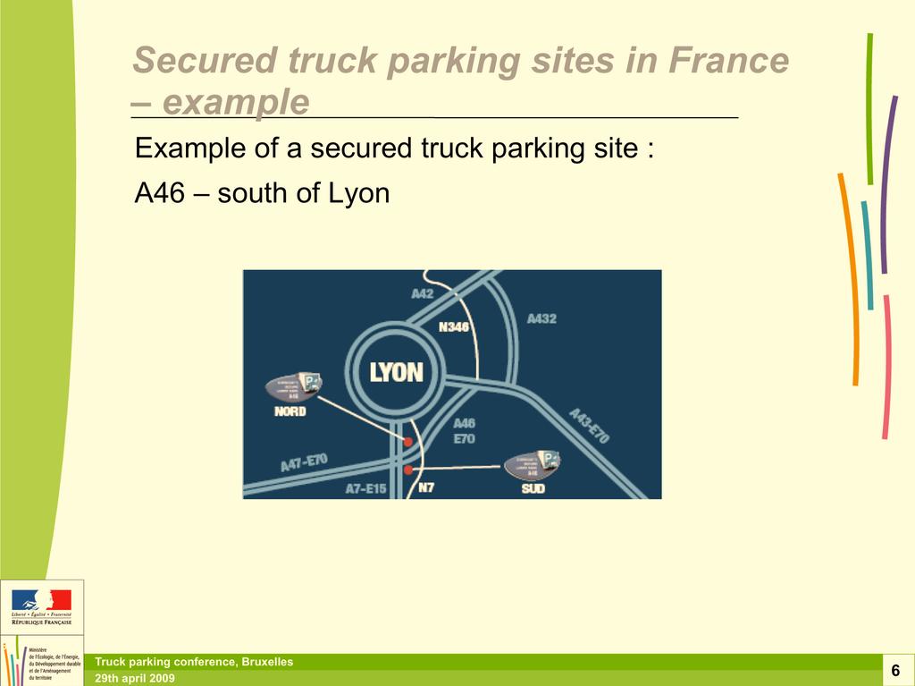 example Example of a secured truck