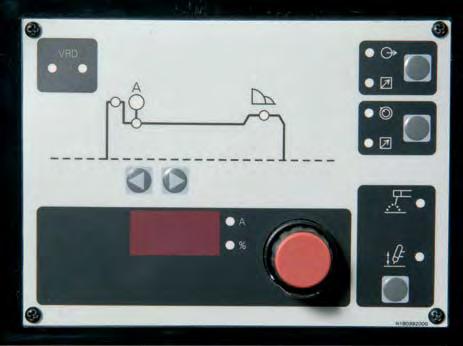 INERTER Control Panel # 1 2 1. RD - (oltage Reduction Device) lights indicate on or off 2. Scroll buttons used to select the parameter to be set.