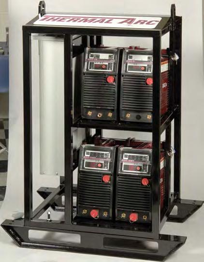 Rental Fleets Input oltage -/ AC 3 Phase^^ Rack Capacity Accommodates ArcMaster 300A & 400A inverter power sources Weight & Dimensions^ 4 pack w/electrical 2lb H55.