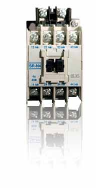 SR-N Contactor Relays SR-N Contactor Relays are available for use in low voltage control circuit applications.