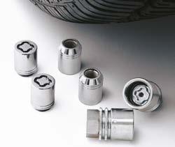 Wheel Lock Nut Set Securely locks and