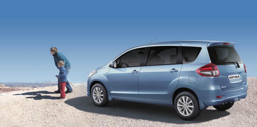 SRS AIRBAGS The Ertiga is equipped with SRS (Supplemental Restraint System) dual front airbags that contribute to mitigate the import to the
