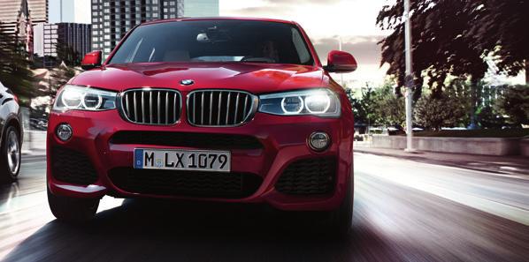 Introduction 2 THE BMW X4. The BMW X4 cuts a striking figure, wherever and whenever you drive it.