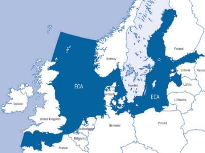 Sea ECAs North Sea and Baltic Sea ECAs Compliant fuel oil, e.g.