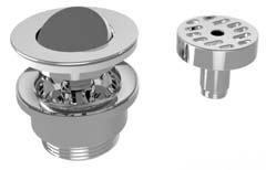 Bath filler Kit T3 - Overflow mounted Concealed Diameter: 10cm HP/LP Systems Chrome Push