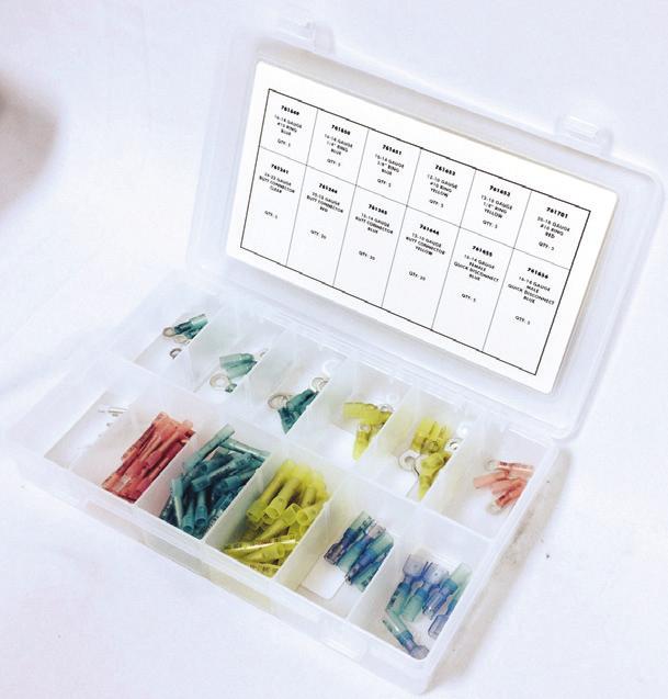 Mini Flip Kits Handy assortments of widely used Electrical Accessories in a compact plastic storage tray.