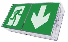 3.5 Emergency lighting exit signs UltraLED 45 3 Unique elegant design Wall or ceiling Autotest Low