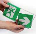 With the smart change of the exit sing pictograms, it can be used in horizontal or vertical