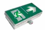 Easy installation and cabling Exit sign orientation and easy mounting of the unit 100mm 100mm 43mm