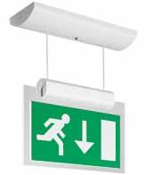 Emergency lighting exit signs Via 3.8 Modern contemporary styling 50.