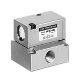 pilot exhaust (P) port (Only solenoids) Body size Body size 4 Port P, A port R port 0 0 Without subplate 8 Without