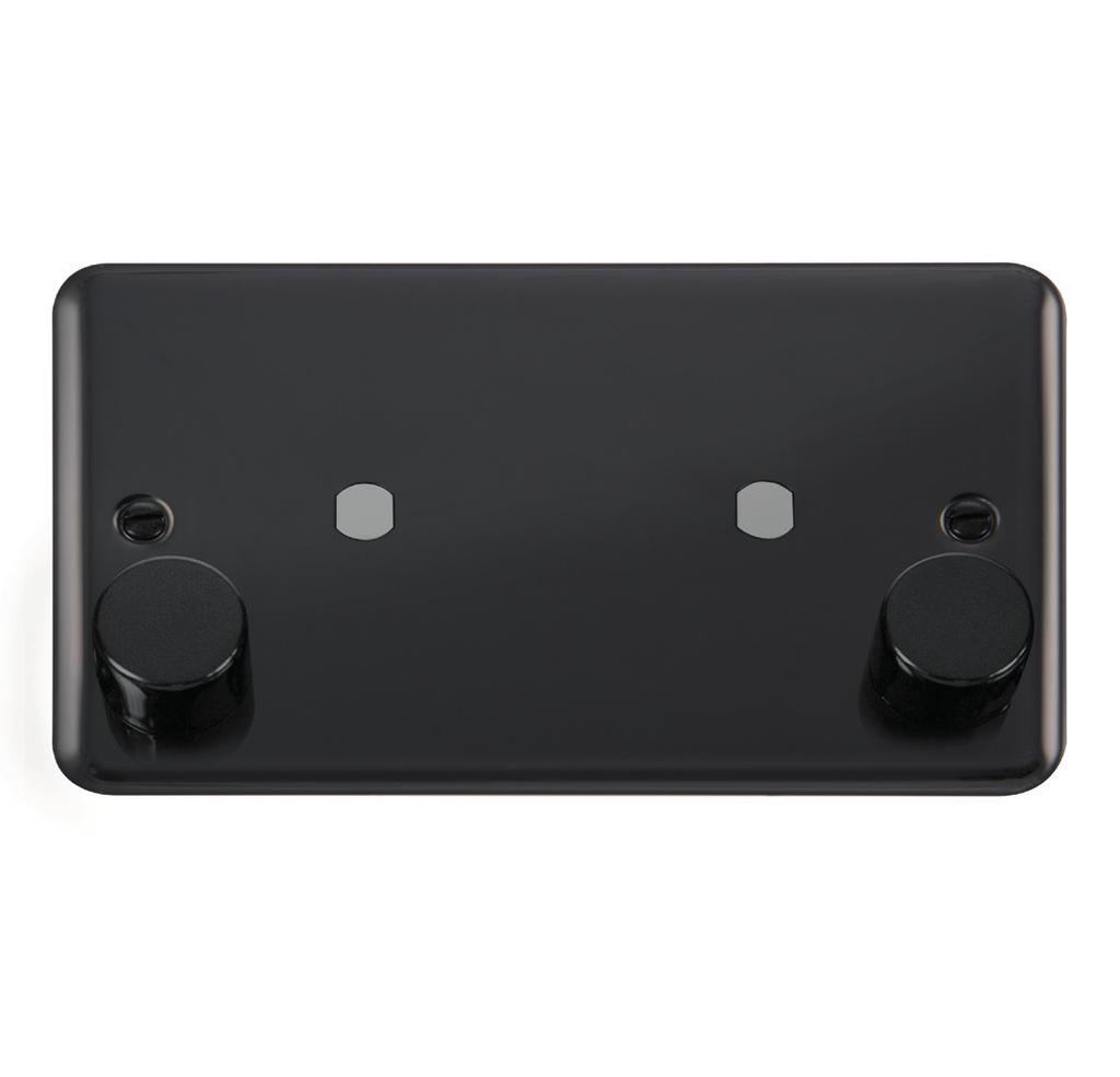 Product Range Dimmer Mounting Plates & Dimmer Knobs Knobs DP**140PL 1 Gang 2 Way Dimmer Plate 650W Max (Single Plate) DP**152PL 2 Gang 2 Way Dimmer Plate 800W Max (Single Plate) DP**153PL 3 Gang 2