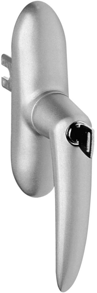 4. Handle n 20300-659 CYL Handle for tilt-turn windows with similar function as handles n 31000-... CYL, but the key cannot be removed when the grip is rotated 180.