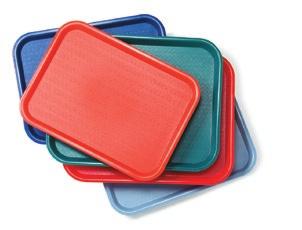1217BT Bistro Trays Unique trays offer a great look at an economical price Durability and economy of our Café Trays with stylish curved handles for easy handling and added strength Scratch-resistant,