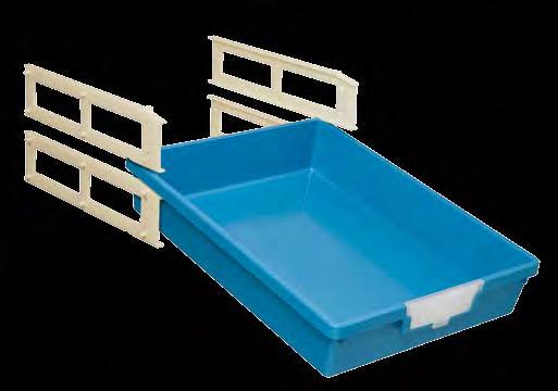 The Glide & Tilt Runner holds the tray and stops it from falling out of the unit and yet a simple manoeuvre allows easy removal if required. There are 2 types of runner.