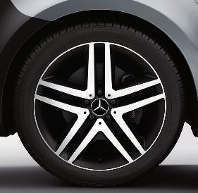 7 cm 18" 01 16-spoke wheel Finish: black, high-sheen Wheel: 8 J x 19 ET 52 Tyre:
