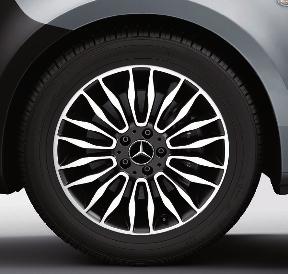 02 5-twin-spoke wheel Finish: black, high-sheen Wheel: 8 J x 19 ET 52 Tyre:
