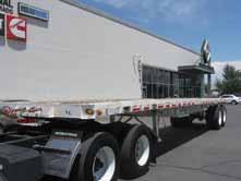 Gooseneck, 20 Well, 8 Wide FLATBED TRAILERS 1989 Great Dane T/A Flatbed Trailer, 40 x 96, Spring Suspension, 80,000 lb.