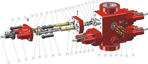 XU Type Ram BOP(XBRC) Ram blowout preventer is an important component of well control equipment, mainly for over drilling, testing of the