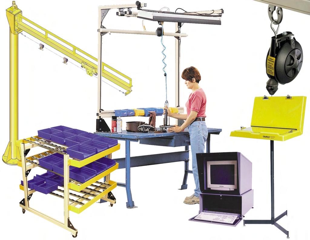 Organize Your Work Site Qualtech TM Information, Documentation & Inspection Stands INFORMATION STANDS feature 3-ring binder mechanisms to hold routing sheets,