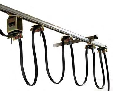Available with exclusive nylon Lock n Roll trolleys or steel trolleys C-Rail Festoon Kits Specially Designed for Overhead Cranes Install a high speed, smooth operating festoon system on an