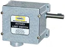 Switches feature rugged die-cast enclosures, two or four circuits, choice of four gear ratios and