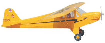 ALMOST-READY-TO-FLY INSTRUCTION MANUAL PIPER J - 3 CUB 8S 0.0-0.6 cu. in.