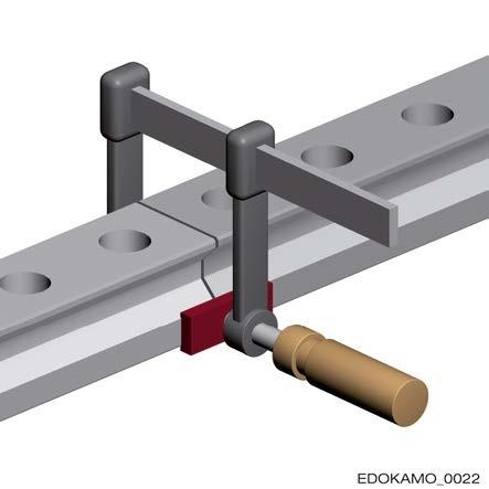 The guide rail sections are fixed to create a gap-free fully loadable butt joint. 4.10.2.
