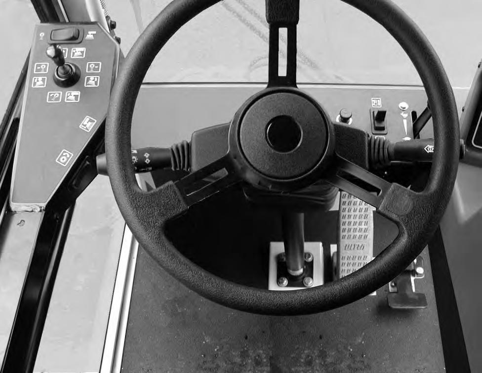 OPERATION N A M F B C D L K J E I G LEFT HAND STEER MACHINES H A. Steering Wheel B. Accessory Power Socket C. Directional Lever D. Throttle Lever E. Windshield Wiper And Washer Switch F.