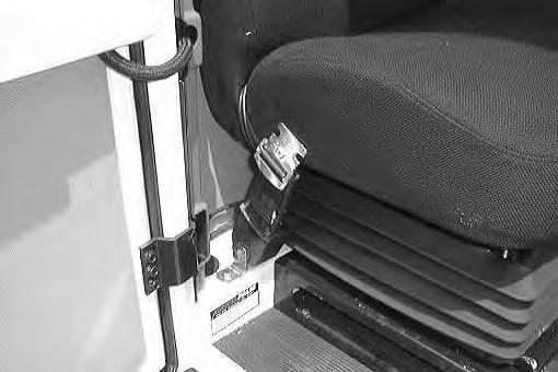 OPERATION OPERATION OF CONTROLS OPERATOR SEAT The operator seat has two adjustments. The adjustments are for the front to rear seat position and ride stiffness.