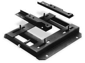 Conversion bases MOTOR ACCESSORIES Consisting of right and left hand pieces that fit to existing mounting studs.