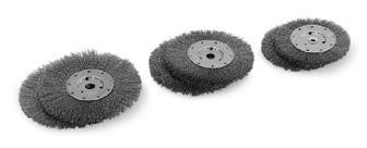 cotton Buffing Wheels 6" 8" 10" Wire Brush Wheels 6" 7" 8" Wheels are muslin cloth, spiral sewn. These bore sizes will fit shafts 1/8 greater diameter than bore. Diameter Face Bore Shpg. Wgt.