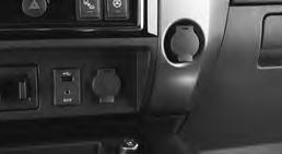 The power outlets located below the control panel, on the passenger s side of the control panel and inside the center console