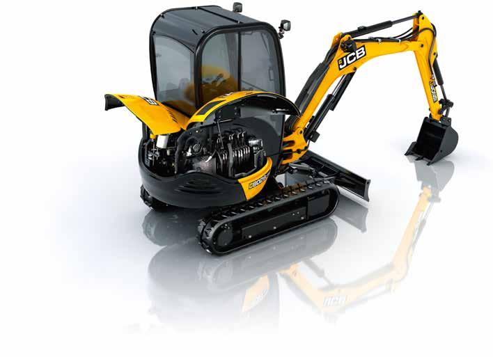 8029 COMPACT EXCAVATOR New dig-end geometry for superior excavation