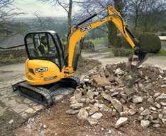 8035 COMPACT EXCAVATOR Proportional auxiliary controls allow for precise attachment operation on