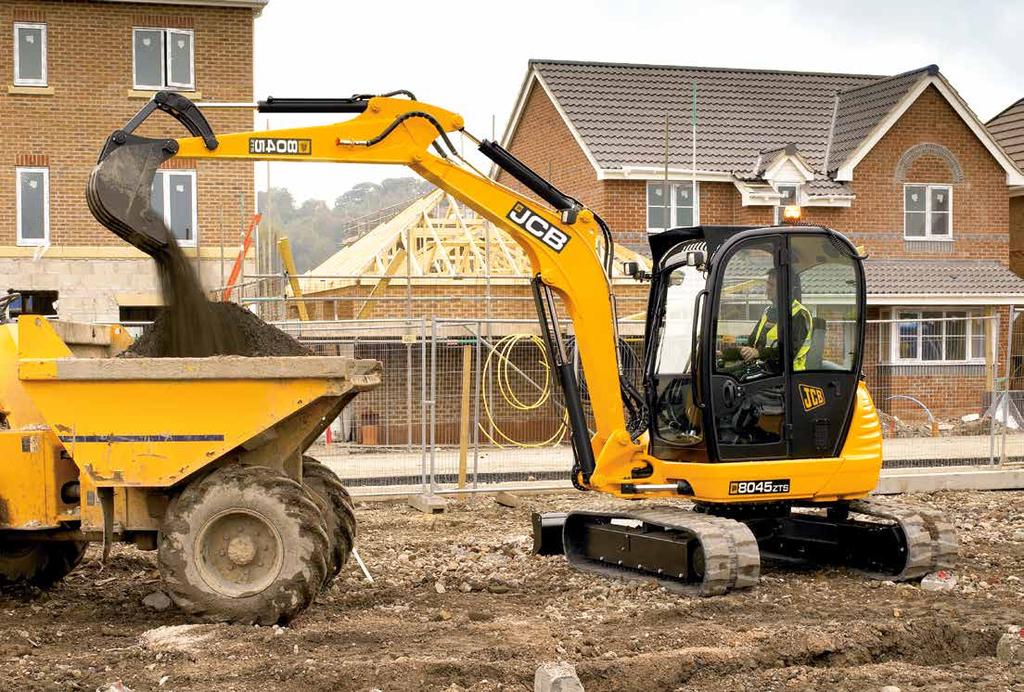 800/805 COMPACT EXCAVATOR. 3. Double-acting auxiliary pipework to the arm for powering attachments. 3 5.