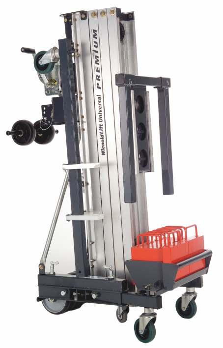 The Wienold Lift Universal is registered at the german patent office (Number 20 2009 000 224.1) Combine your needed lift fast and always without using any tools. Genie aluminium mast incl.