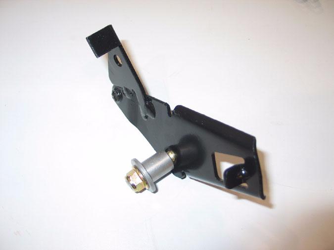 teeth on the pedal support bracket. See Figure 68. 18.3. Using a 3/8 socket and a 7/16 wrench, remove the two hex screws and nuts securing the shift lever assembly to the dash. See Figure 70.