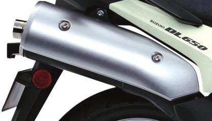 8 gallon fuel tank, along with the V-Strom 650 ABS s efficient Suzuki fuel-injected powerplant producing an incredible