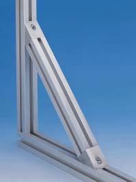 Corner Blocks Angle Blocks These Angle Blocks were designed especially to strengthen machine frames and bases, or any construction requiring lateral stiffness of the profiles.