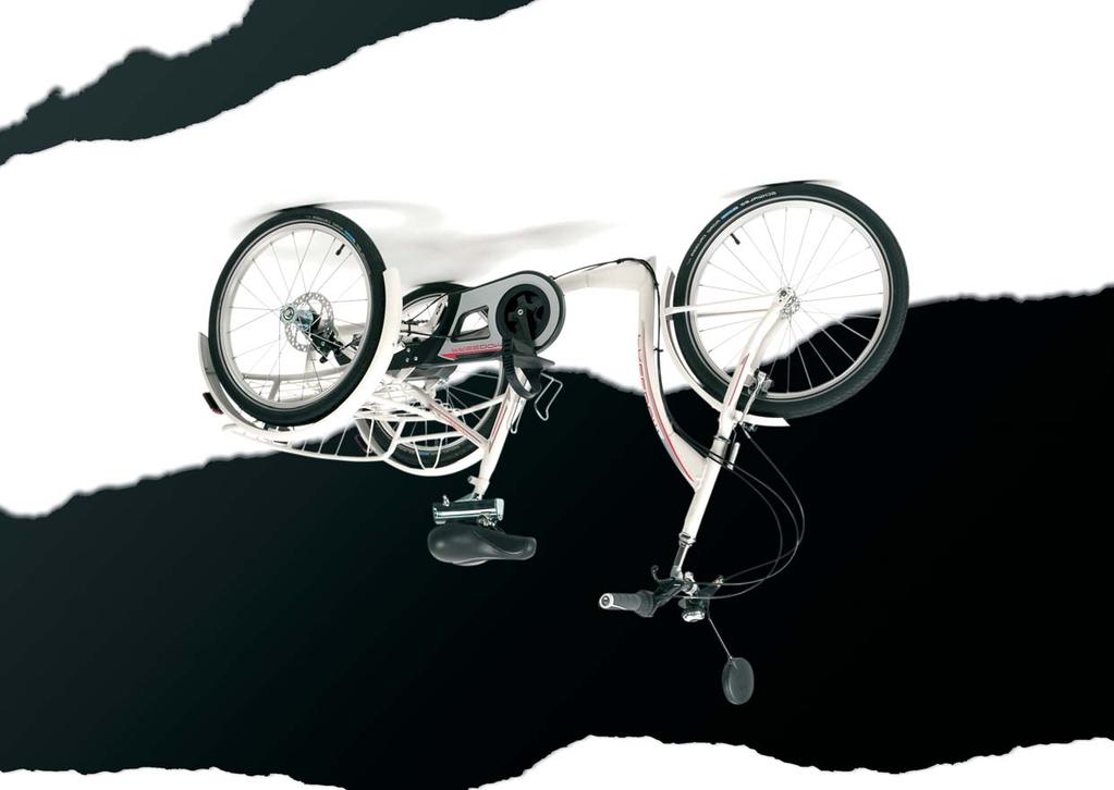 The Freedom is a sturdy tricycle ideal for demanding adolescents available in black and white. A perfect tricycle for strolling through countryside. Range of options available at page 22.