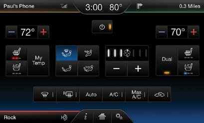 From here, you can easily go between AM/FM, Sirius, and other media sources. SET YOUR RADIO PRESETS Touch the lower-left Entertainment corner on the touchscreen. Touch FM. Touch Direct Tune.