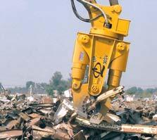 UP 30sv with Concrete Pulverizer s SHEAR JAW UP SV SERIES (SH) Cuts rebar and structural