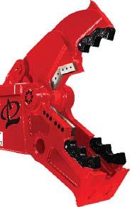 Interchangeable concrete cracking (CC) jaw and pulverizer (CP) jaw for versatility. 360-degree powered rotation for maneuverability and ease of use.