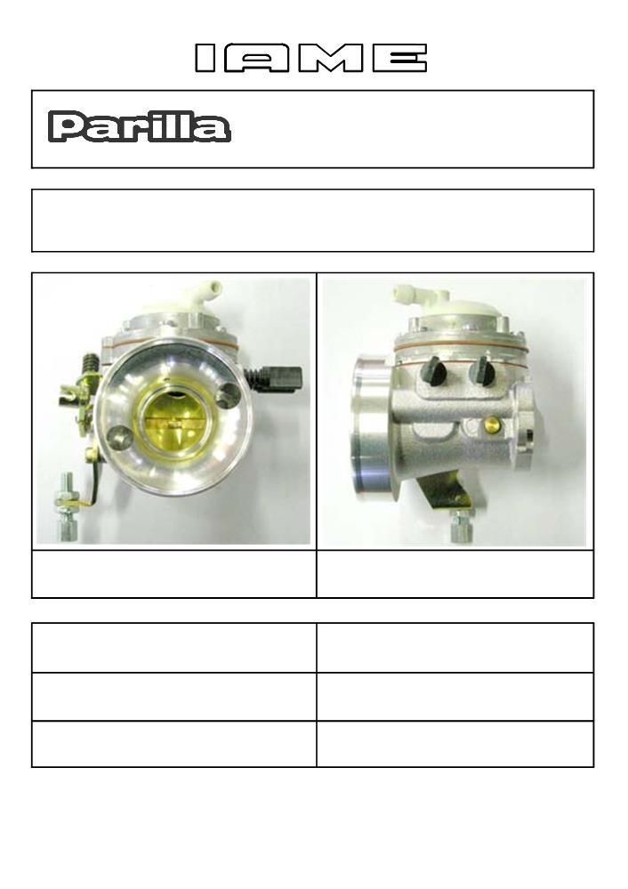 X30 125cc RL - TaG CARBURETTOR / CARBURATEUR TRYTON HOBBY 27-C / 2009 PHOTO OF INLET SIDE PHOTO CÔTÉ ASPIRATION PHOTO OF